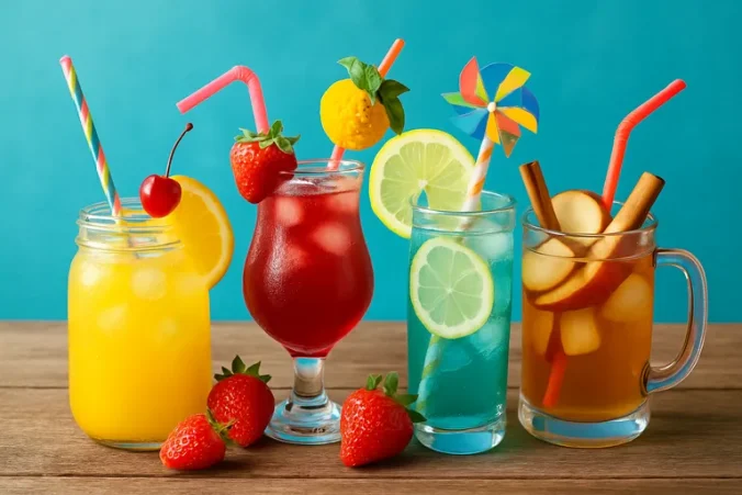 Alcoholvrije cocktails voor kinderen vol kleur, smaak en feestplezier