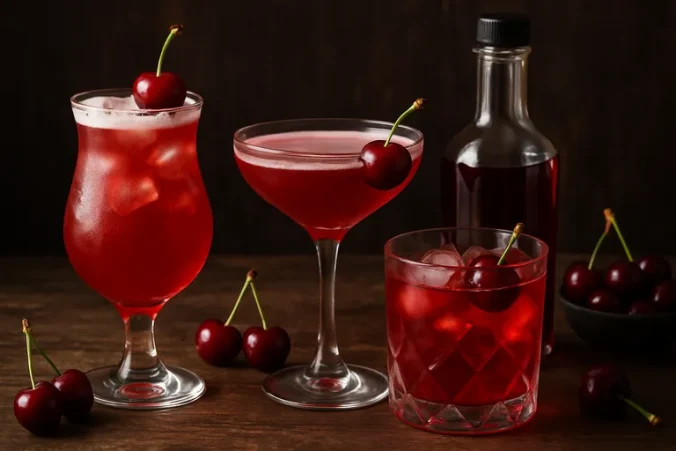 Fluweelrood genot in je glas: verleidelijke cocktails met kersenlikeur