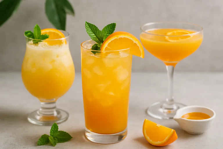 Variaties en alcoholvrije opties met sinaasappelsap