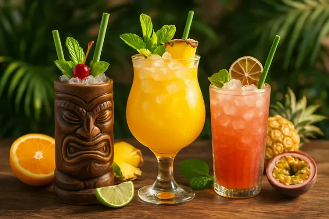 Tiki-vibes in je glas: tropische rumcocktails vol exotische smaken